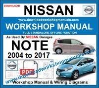 Nissan Note workshop repair manual